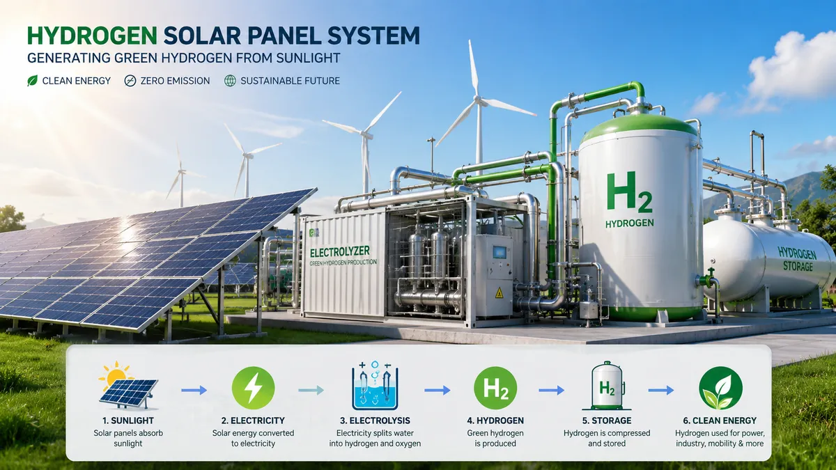 Hydrogen Solar Panel: Price in India, Working, Benefits & Future of Solar Hydrogen Technology (2025 Guide)